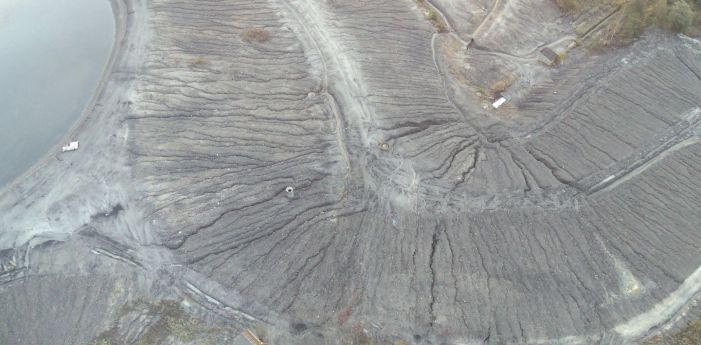 Analiza erozji zbocza hałdy składowiska Zakładu Górniczego Janina